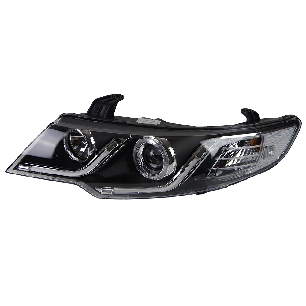 

AKD Car Model For Forte 2009-2013 LED Headlights DRL Fog Lamp Turn Signal Light Low & High Beam Angel Eye Projector Lens