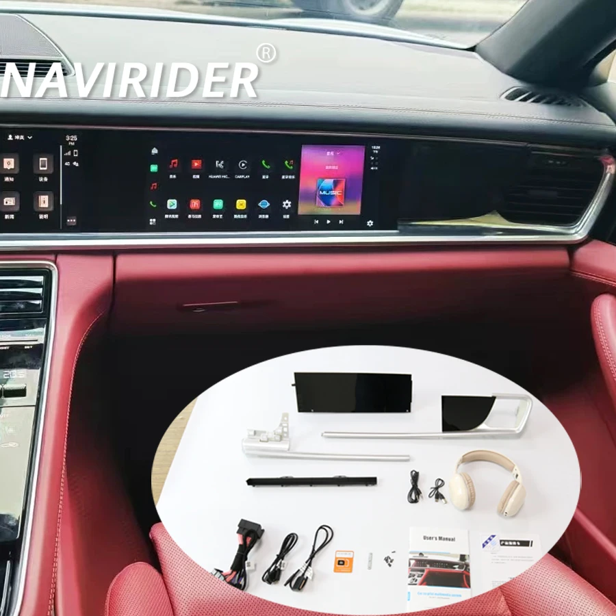 Android Passenger Instrument For Porsche Panamera 2017 - 2023 GPS Stereo Digital Co-pilot Smart Screen 11inch Car Radio Carplay