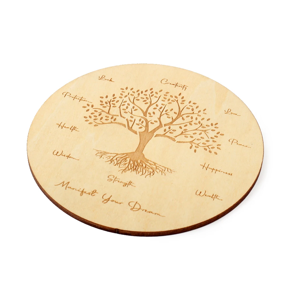 10cm Basswood Coaster Placemats Insulated Pads Laser Cut Non-slip Carved Wooden Ornament Round Table Cup Mat Art Home Decor 2pcs