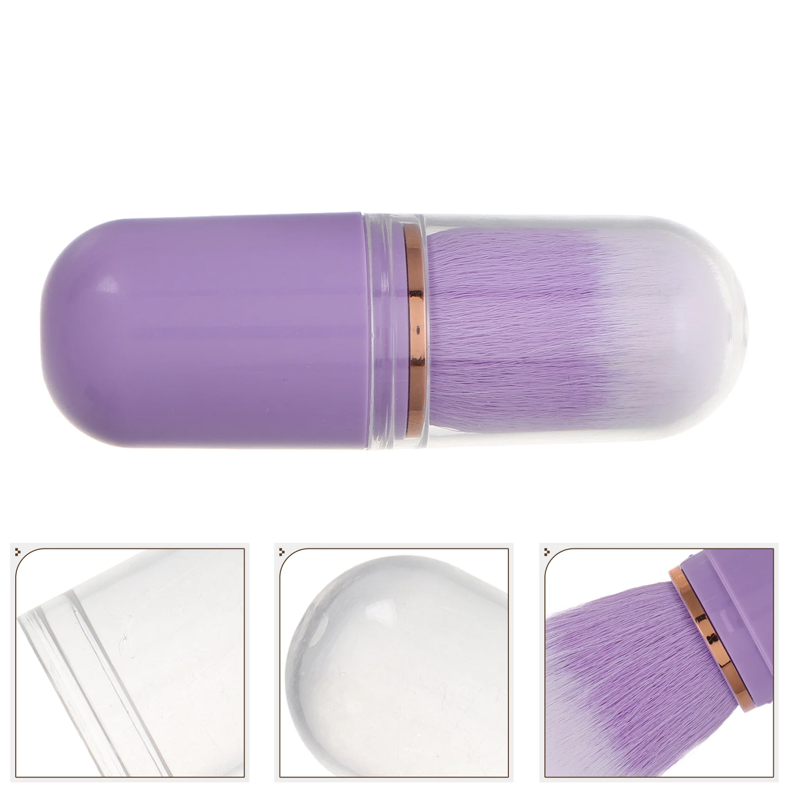 

Makeup Brush Mini Travel Brushes Liquid Blush Highlighter Capsule for Cheeks Nylon