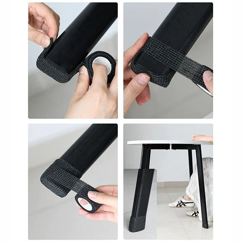 Chair Foot Covers Non-slip Wear-resistant Table Leg Protection Furniture Foot Pad Wrapping Shock Absorber Tape For Chair Table