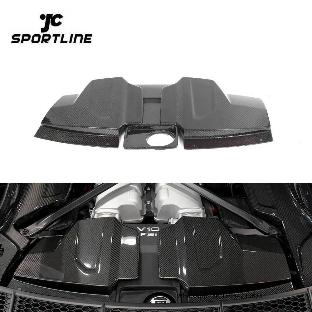 3pcs/set Dry Carbon Fiber Engine Bay Kit Set for Audi R8 Coupe 2023