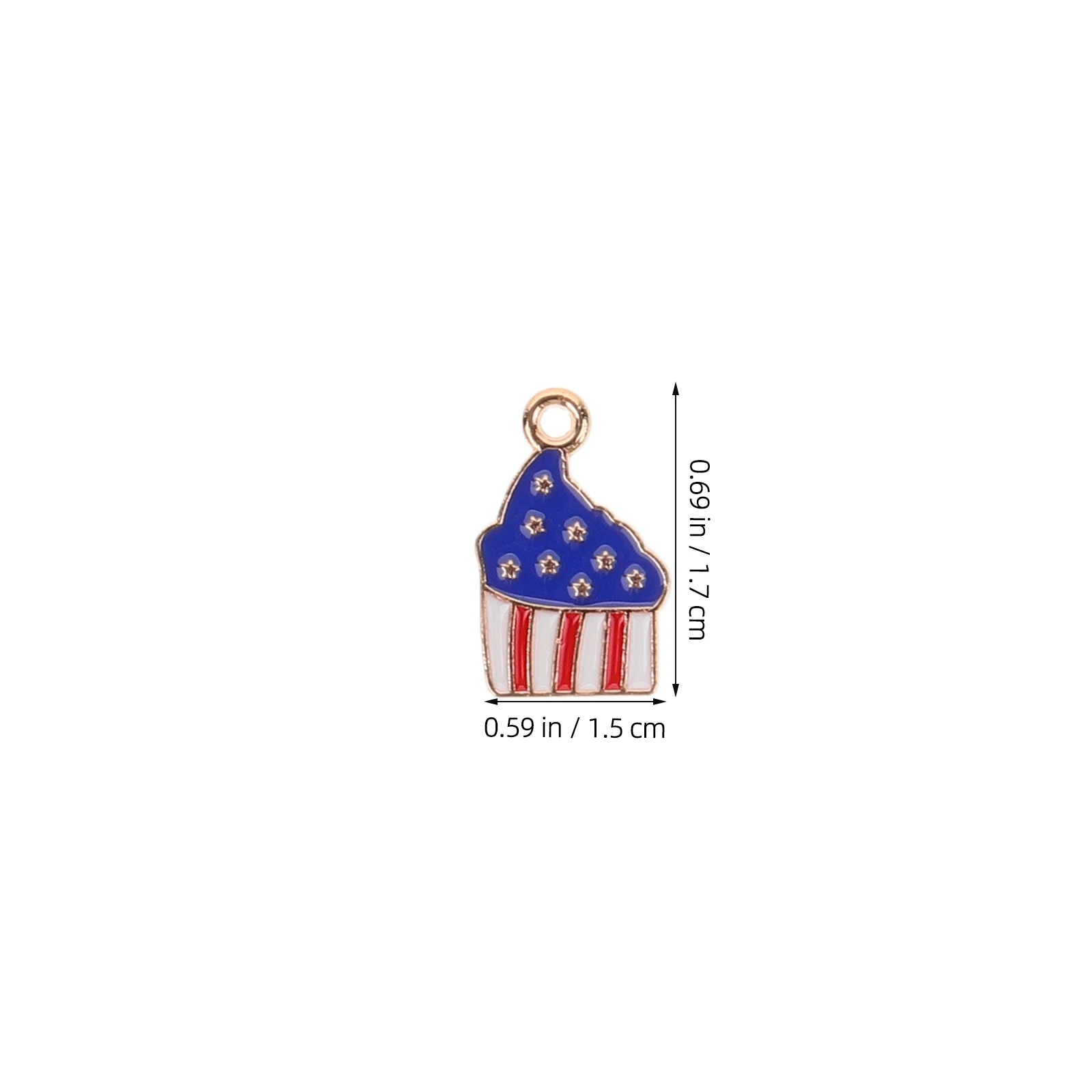 

48pcs American Flag Charms Zinc Alloy Diy Jewelry Findings Durable Flag Pendants For Earrings Bracelets Necklaces Dangle Drop