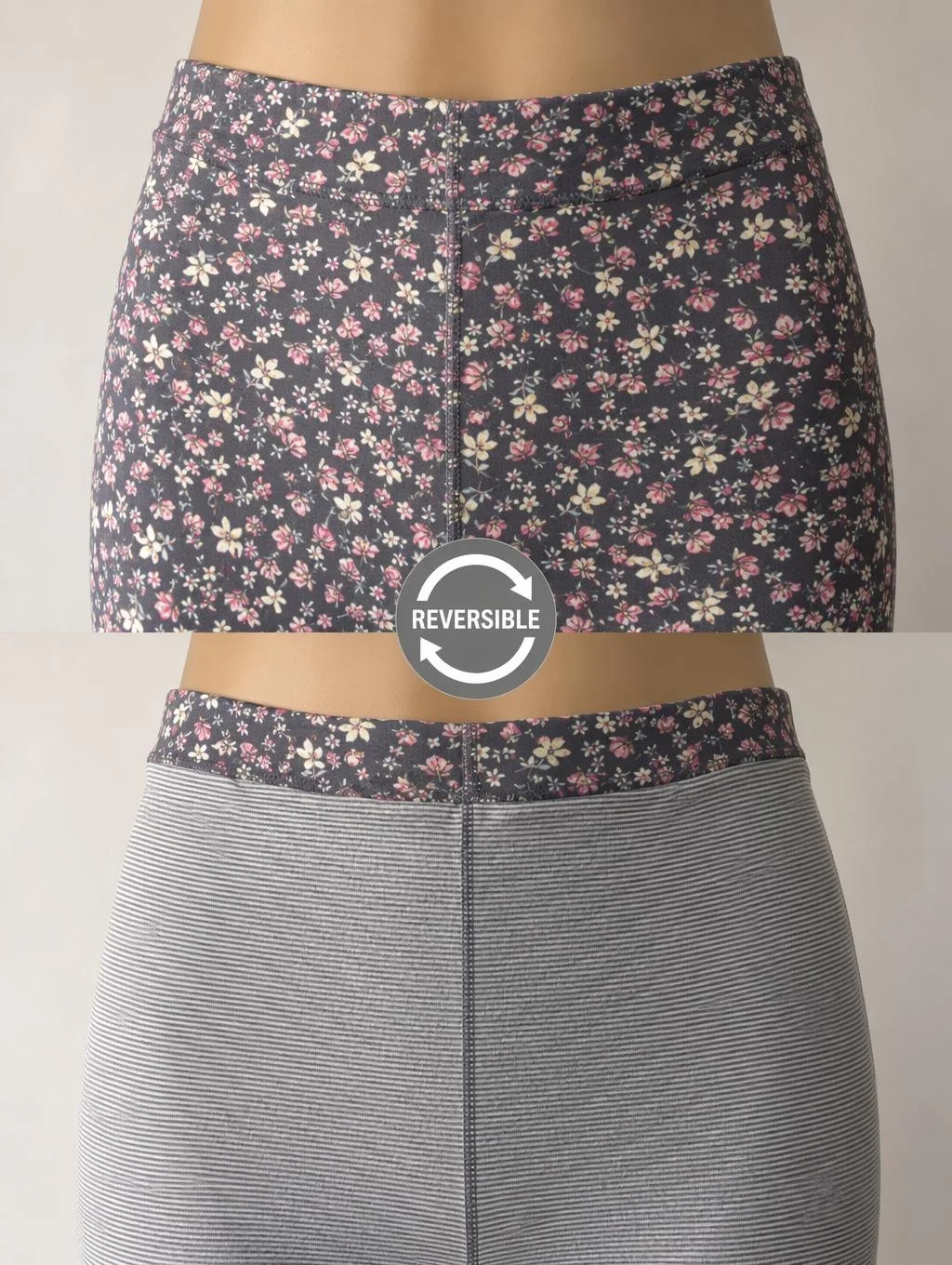 1-Pack Vintage Floral Lined High Waist Leggings 4 Way Stretch Warm Slim Winter Casual Pants