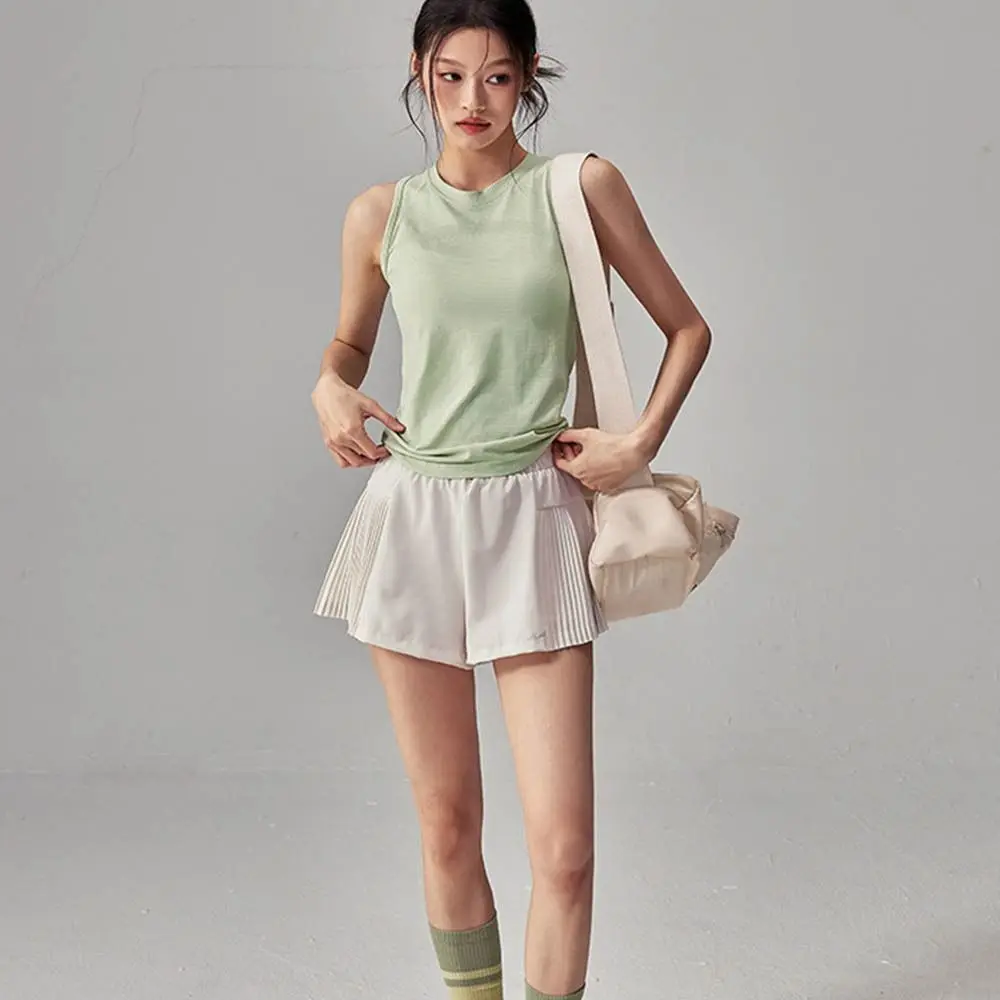 ファッションノースリーブ女性ヨガベスト速乾性スリムデザインジムシャツ半袖フィットネストレーニングベストフィットネスワークアウト