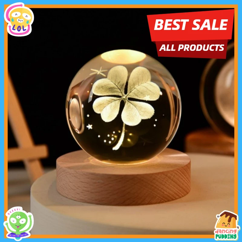 

НОВЫЙ Рождественский день рождения, хрустальный шар, ночные огни, Луна Сатурн, лазерная гравировка, глобус солнечной системы для спальни, настольная лампа, рождественские подарки