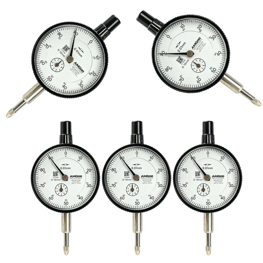 Industrial grade high-precision shock resistant and waterproof machinery dial gauge 0-100-5 0-3 micrometer 0-1 0.01/0.001