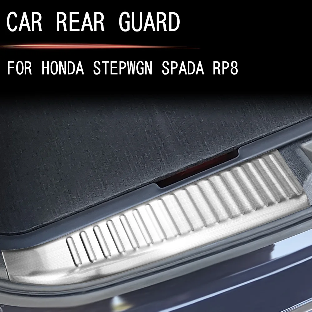 

For Honda Stepwgn spada Air RP6 RP7 RP8 2022 2023 Rear Trunk Inner back Bumper door sill Plate Protector Guard Cover accessories