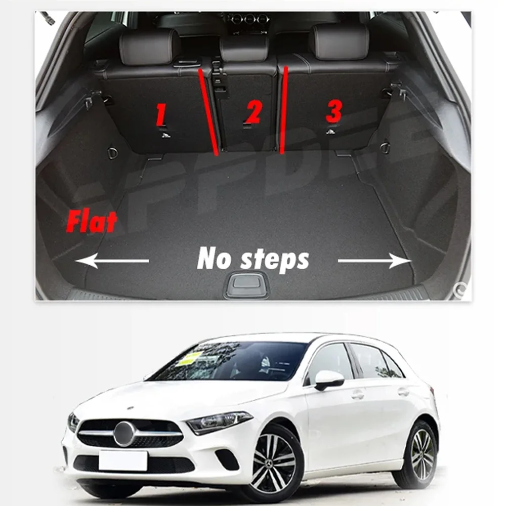 Kofferraummatte für Mercedes Benz A-Klasse W177 A180 A200 A220 2019-2022, individuelles Autozubehör, Auto-Innendekoration – Detail 1
