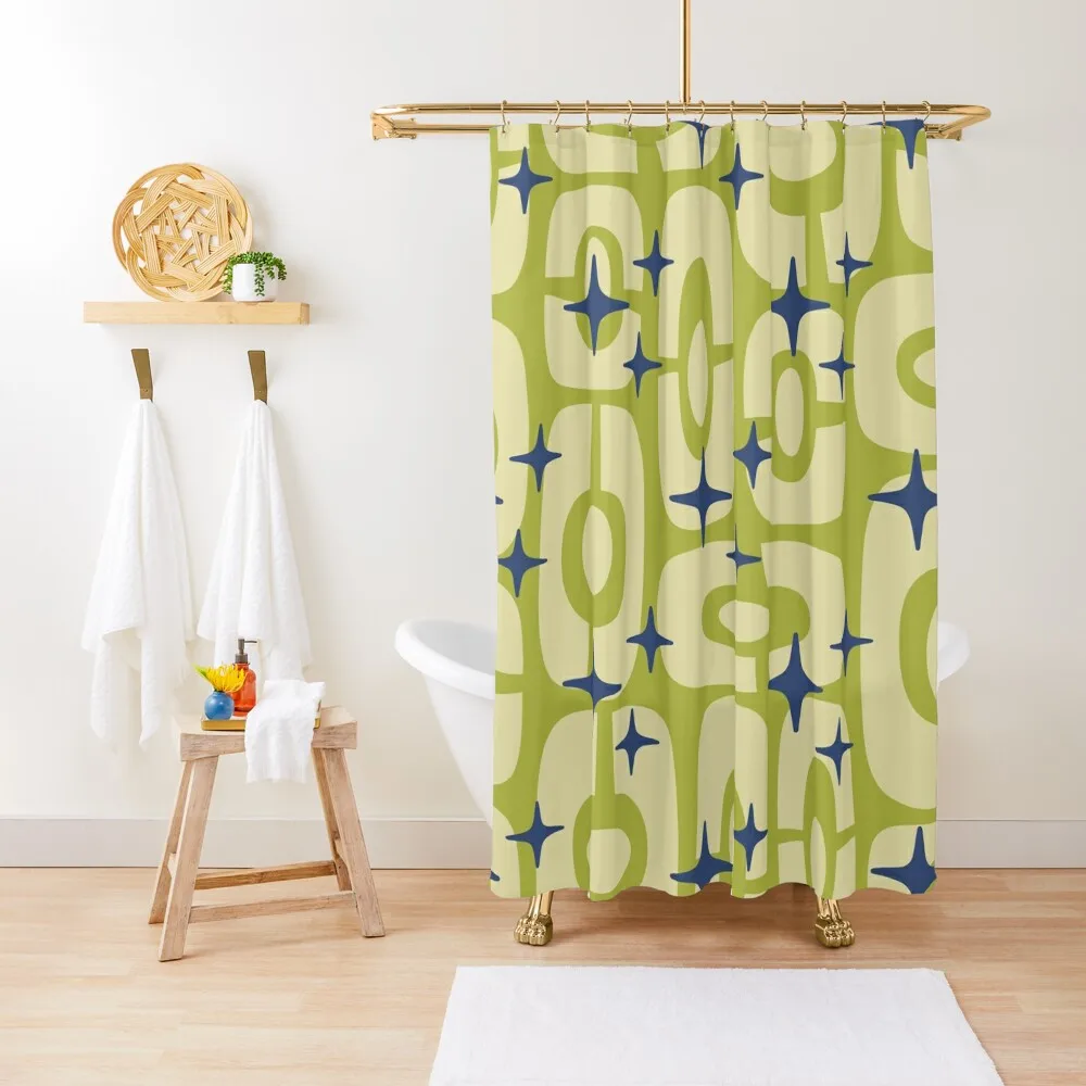 

Retro Mid Century Atomic Composition 244 Shower Curtain Bathroom Showers Funny Shower Anti-Mold Waterproof Shower Curtain