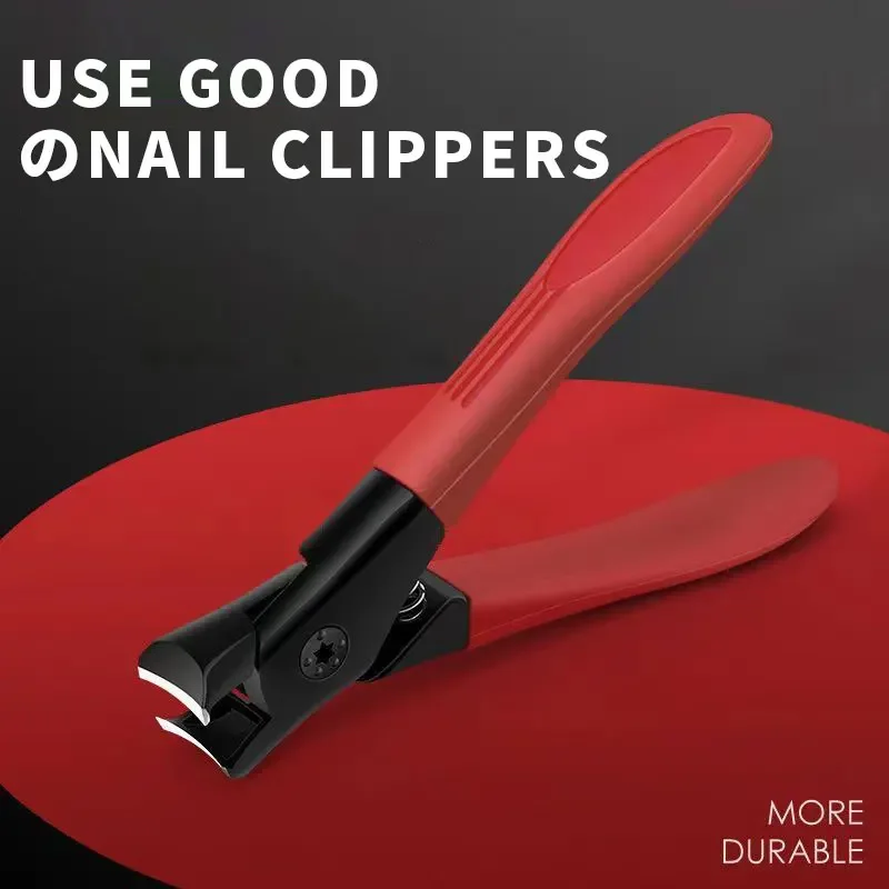 Nagelknipser mit großer Öffnung, grauer Nagelschneider für dicke Nägel, für ältere Menschen, individuelle Haushalts-Nagelknipser, langlebig
