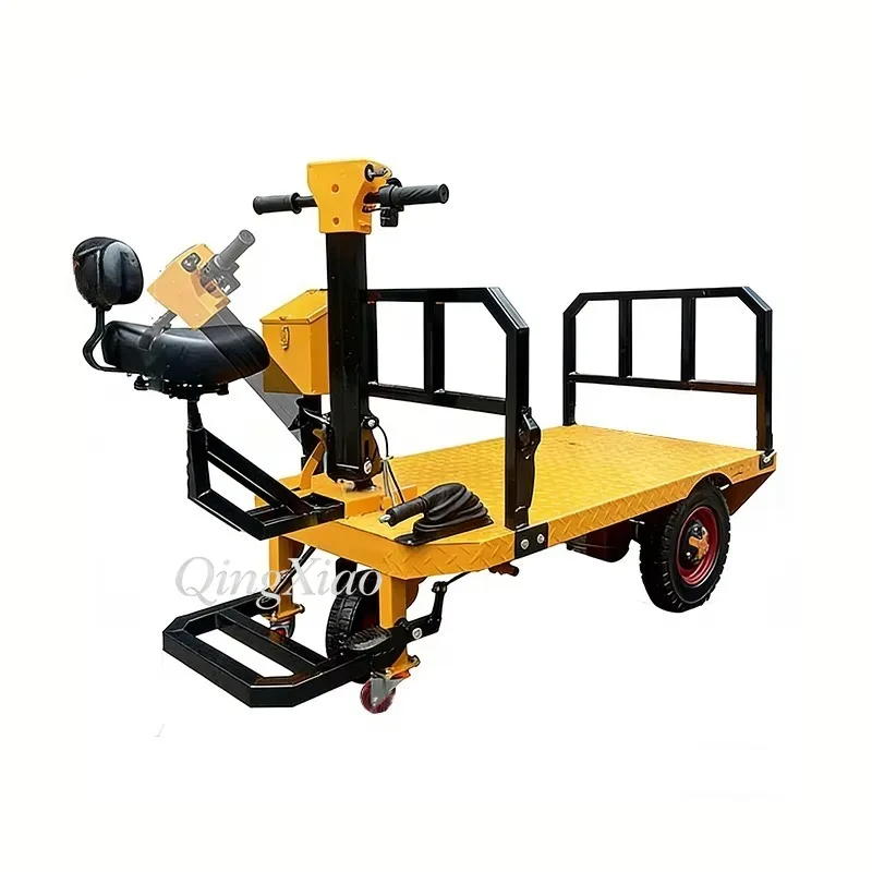 Multifunctional Warehouse Transport Cart Dual Use Sitting And Standing Cargo Trolleys For Material Handling Daily Logistics Work