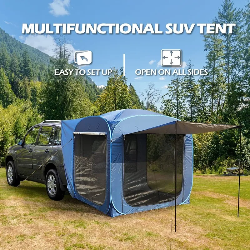 

YOUSKY Portable Automatic Fast Open Car Tailgate Awning Tent Rainproof SUV Car Rear Tent Camping Car Tent