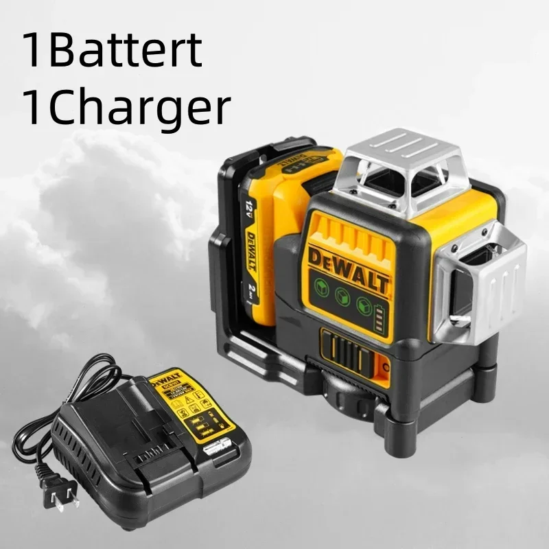 

Dewalt DW089LG 3 Sides*360 Degree Vertical 12 Lines Laser Level Horizontal Green Light Level Meter Outdoor