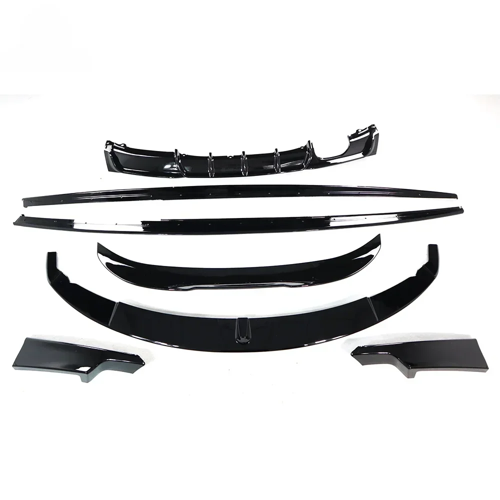 

Low price hot selling car auto accessories plastic ABS front split lip rear diffuser body kit side skirts for BMW F30 2013-2018