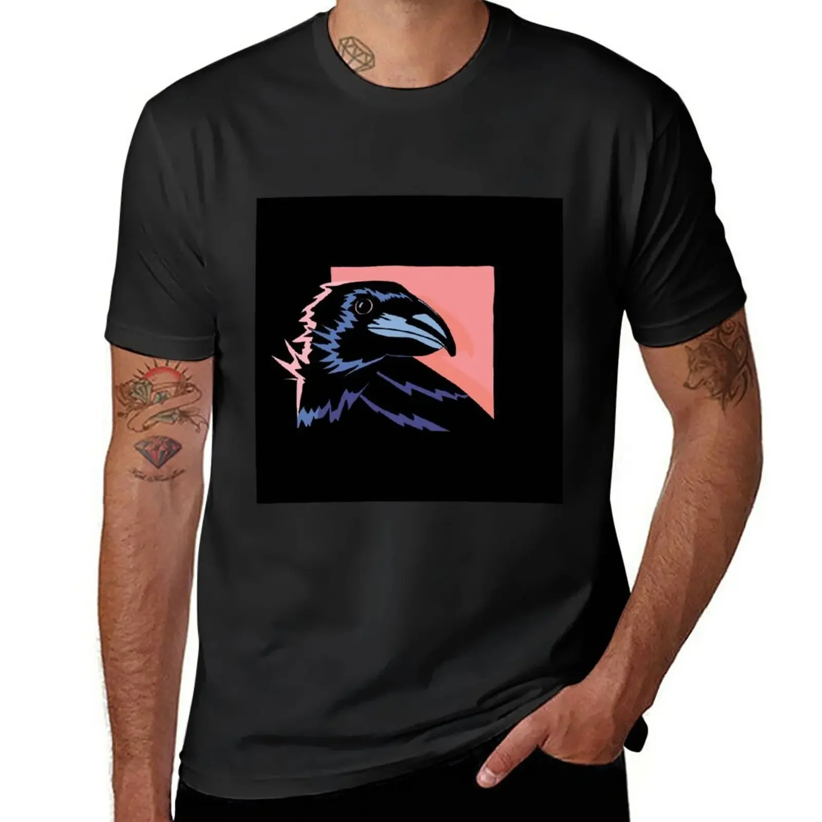 

Raven T-Shirt korean fashion quick drying mens graphic t-shirts pack