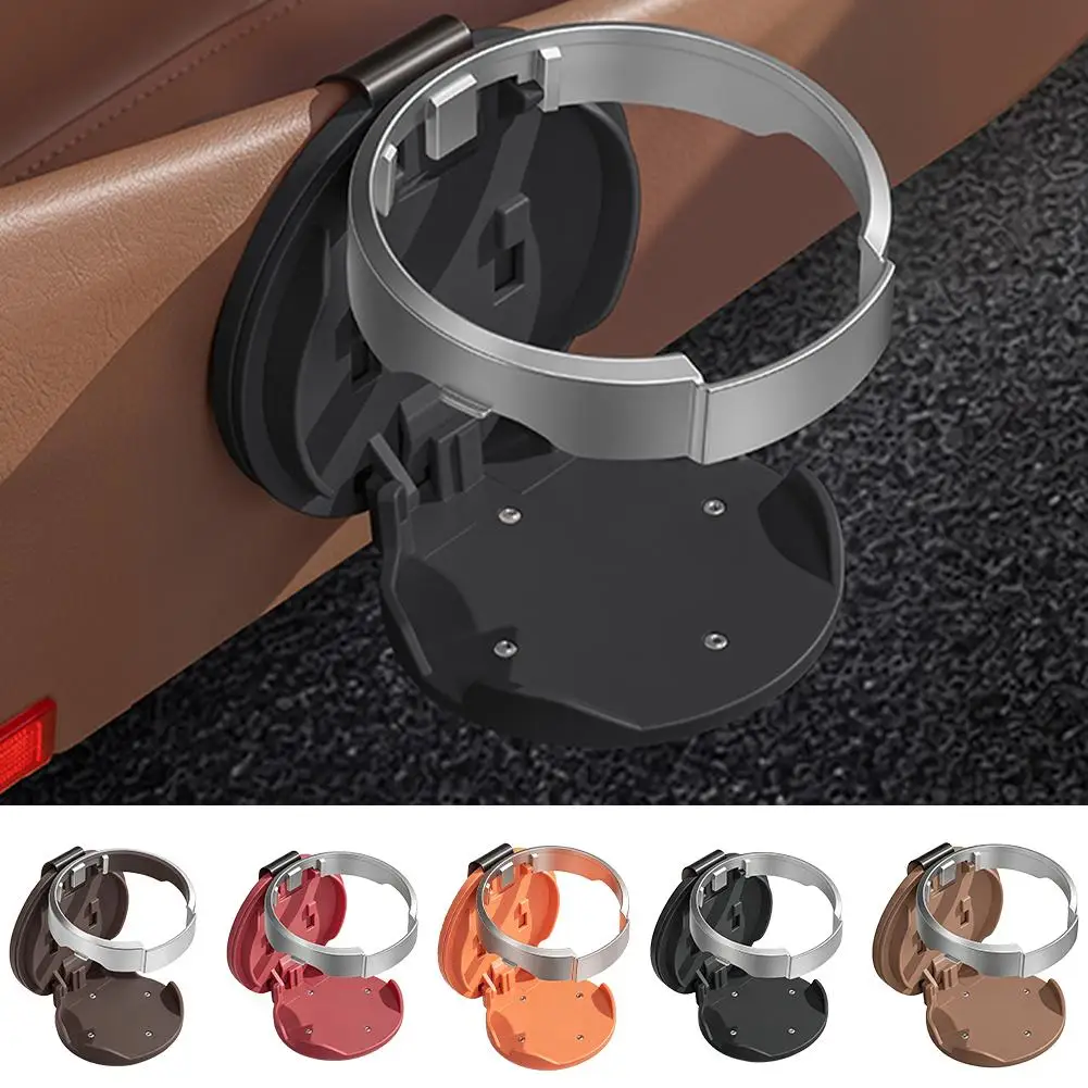2-in-1 Auto-Tür-Getränkehalter und Handyhalterung, faltbarer Getränkehalter aus Leder mit Aufbewahrungsbox, Getränkehalterung fürs Auto – Detail 6