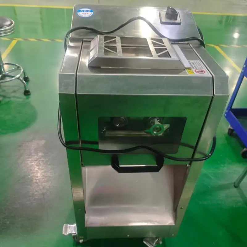 

Electric Chicken Breast Cube Cutting Machine Frozen Fish Pork Dicer for Restaurant Farm Home Use New Motor Adjustable Thickness