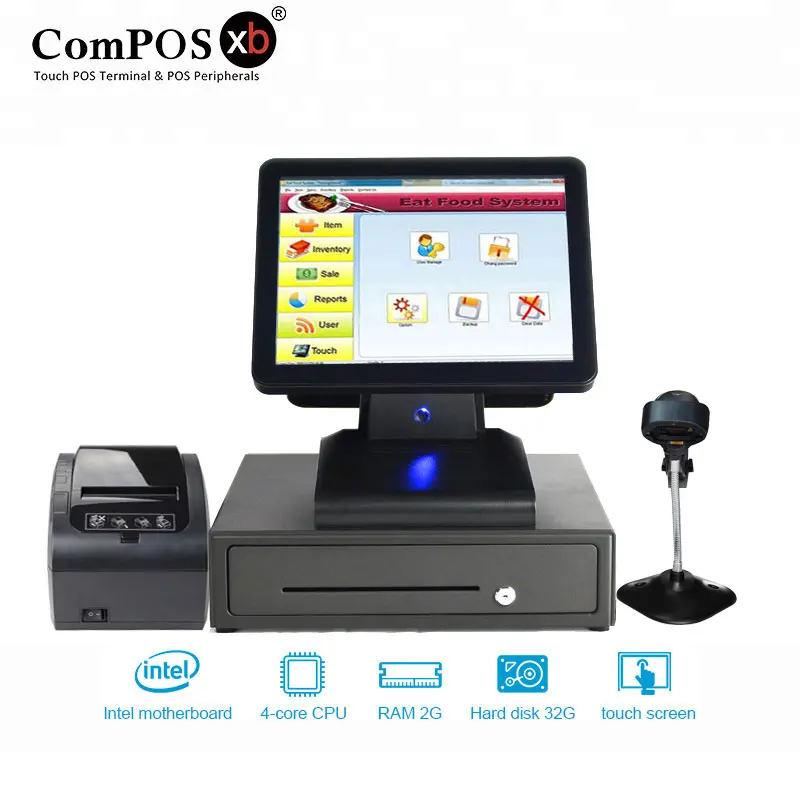 Smart POS Machine Wifi Cash Register Touch Dual Screen Android All in One POS Systems Clothing Store for Pharmacy Restaurants