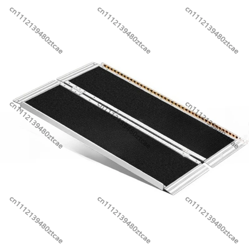 Aluminum Alloy Wheelchair Ramp, Portable Non-slip Aluminum Step Ramp, Heavy Duty Threshold Slope for Disabled Elderly Access
