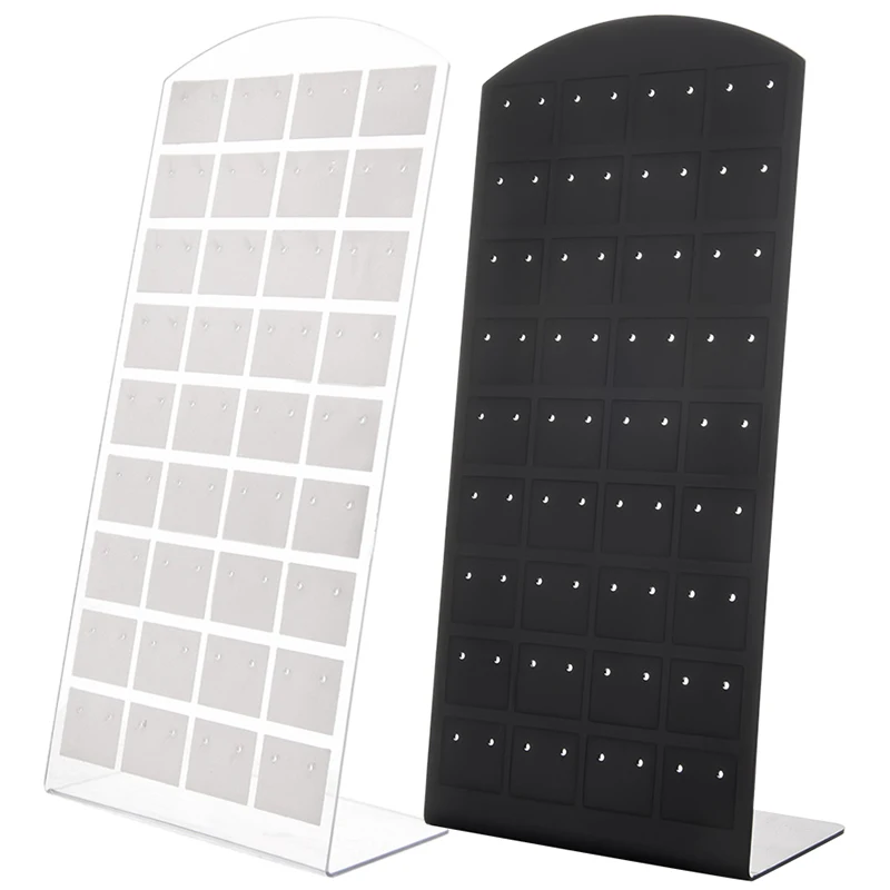 1-4pcs 48/72 Holes Jewelry Earrings Studs Display Rack Portable Necklace Stand Storage Holder Fashion Organizer Storage Rack