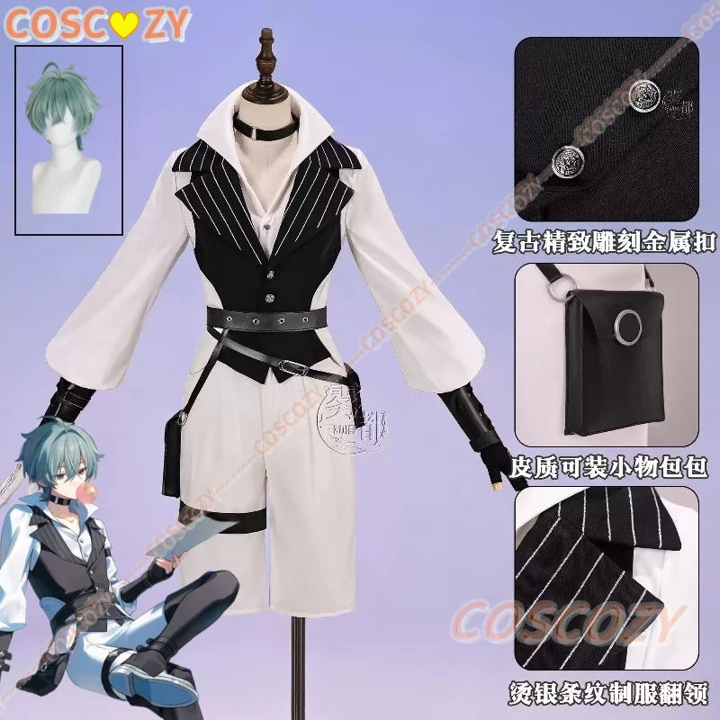 Lohen Game Genshin Impact Adventurer PV Version Cosplay Costume Wig Men Lohen Halloween Carnival New Leisure Daily Life Uniform