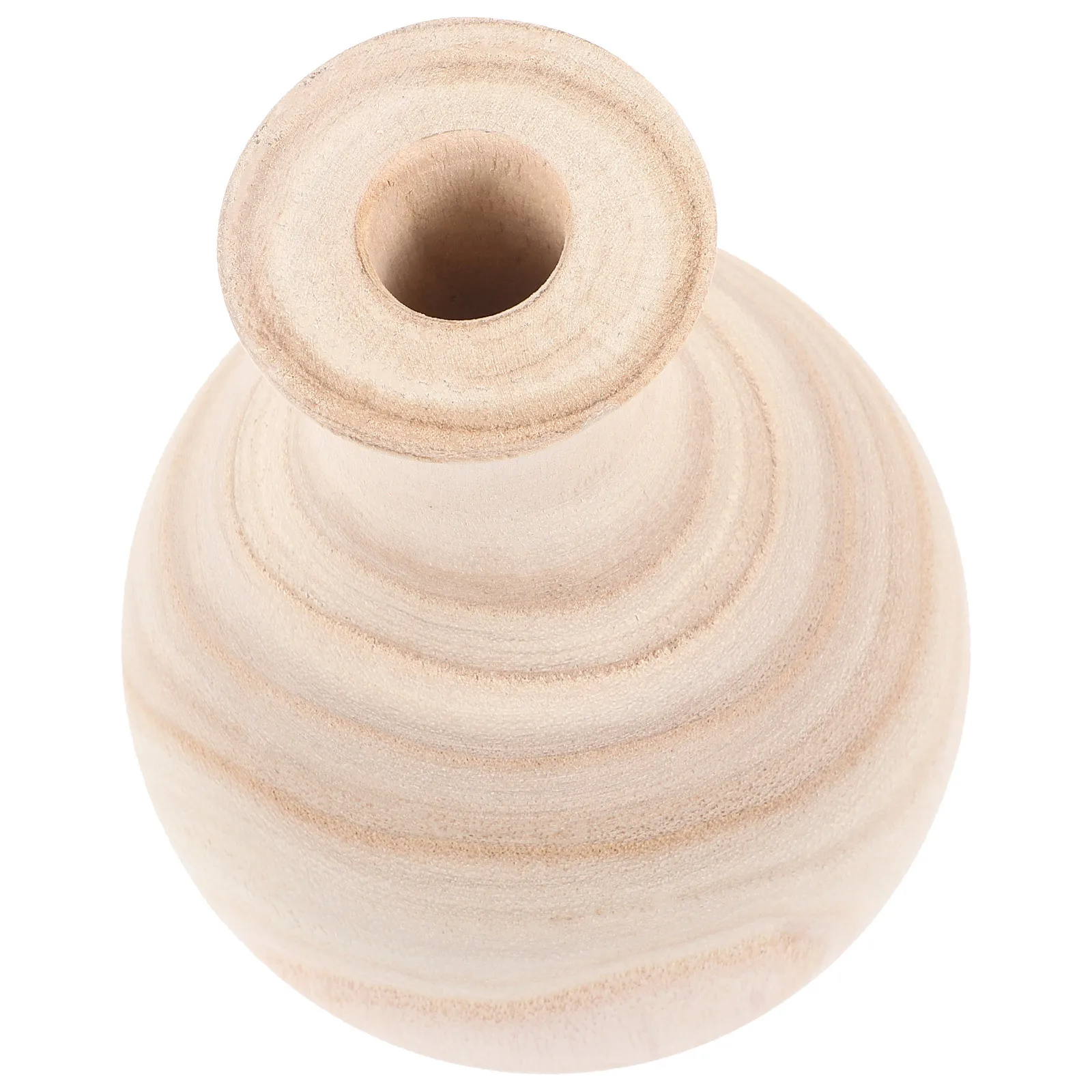 

Small Pine Wood Vase For Arrangement Tabletop Decorative Vase Rustic Wood Flower Holder Home Office Desktop Decoration