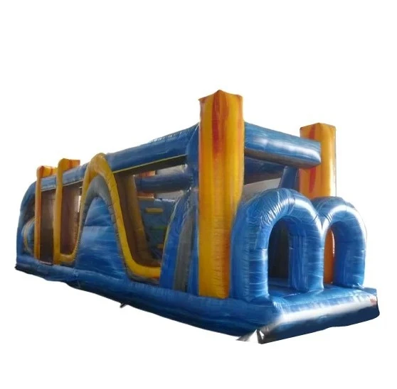 

Outdoor Sports Games Inflatable Blue Bouncing Games Inflatable Obstacle Race
