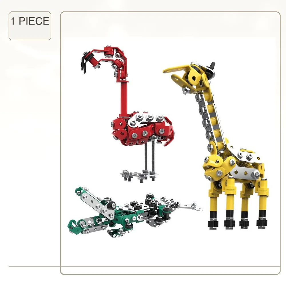 3D model assembling Model Model Toy boy intelligence brain disassembly screw nut assembly building block metal animal