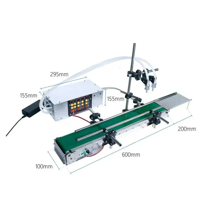 

Double-Head Electric Liquid Filling Machine With Conveyor Belt Precision Filling Machine For Liquid