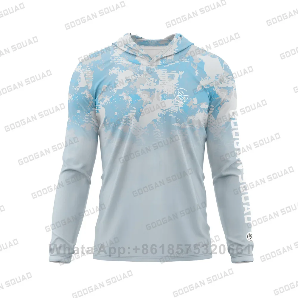GOOGAN SQUAD Fishing Shirt Hoodie Men Summer Long Sleeve Quick Dry Breathable Hooded Fish Clothing Anti-uv Angling Sweatshirt view 3