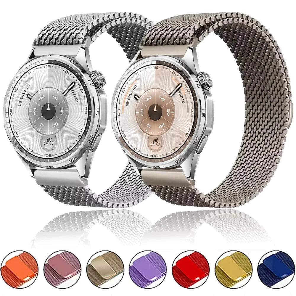 22mm 20mm 18mm Stahlgewebe für Huawei Watch 5 GT6-5 Pro GT6-5-4-3 46mm Milanaise Magnetarmband Huawei Watch GT Runner 2 Ultimate 2