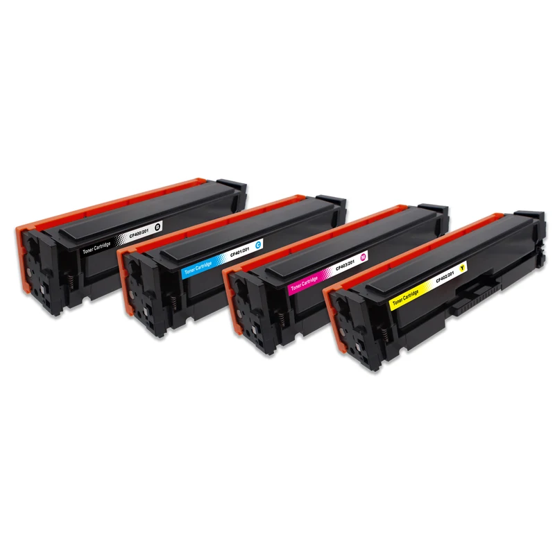 4 pack New Compatible 201A CF400A CF401A CF402A CF403A Toner Cartridge for HP Color LaserJet Pro M252dw M252dn M252n MFP M277n