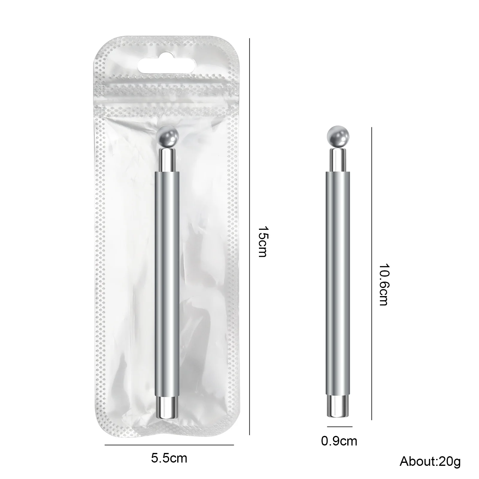 مزدوج الرأس القط العين مسمار قلم مغناطيسي تمتص الزجاج حبة/الفرنسية/مائل ضوء المغناطيس عصا ل هلام البولندية مانيكير تصميم أداة #6