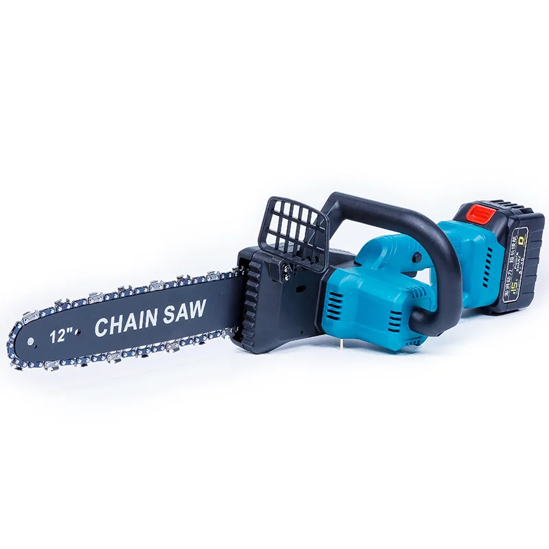 Brushless electric chain saw 12 inch high power lithium high-speed wireless saw household outdoor wood