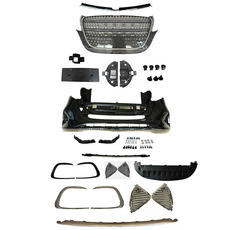 High Quality V300 Style Body Kit Front Bumper Grille For Vito V250 V260 V300 2016-2025 Upgrade