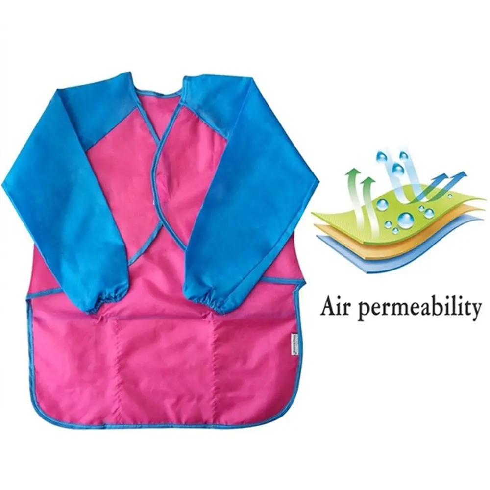 Children Baking Craft  Painting Apron Waterproof Cooking Bib Art