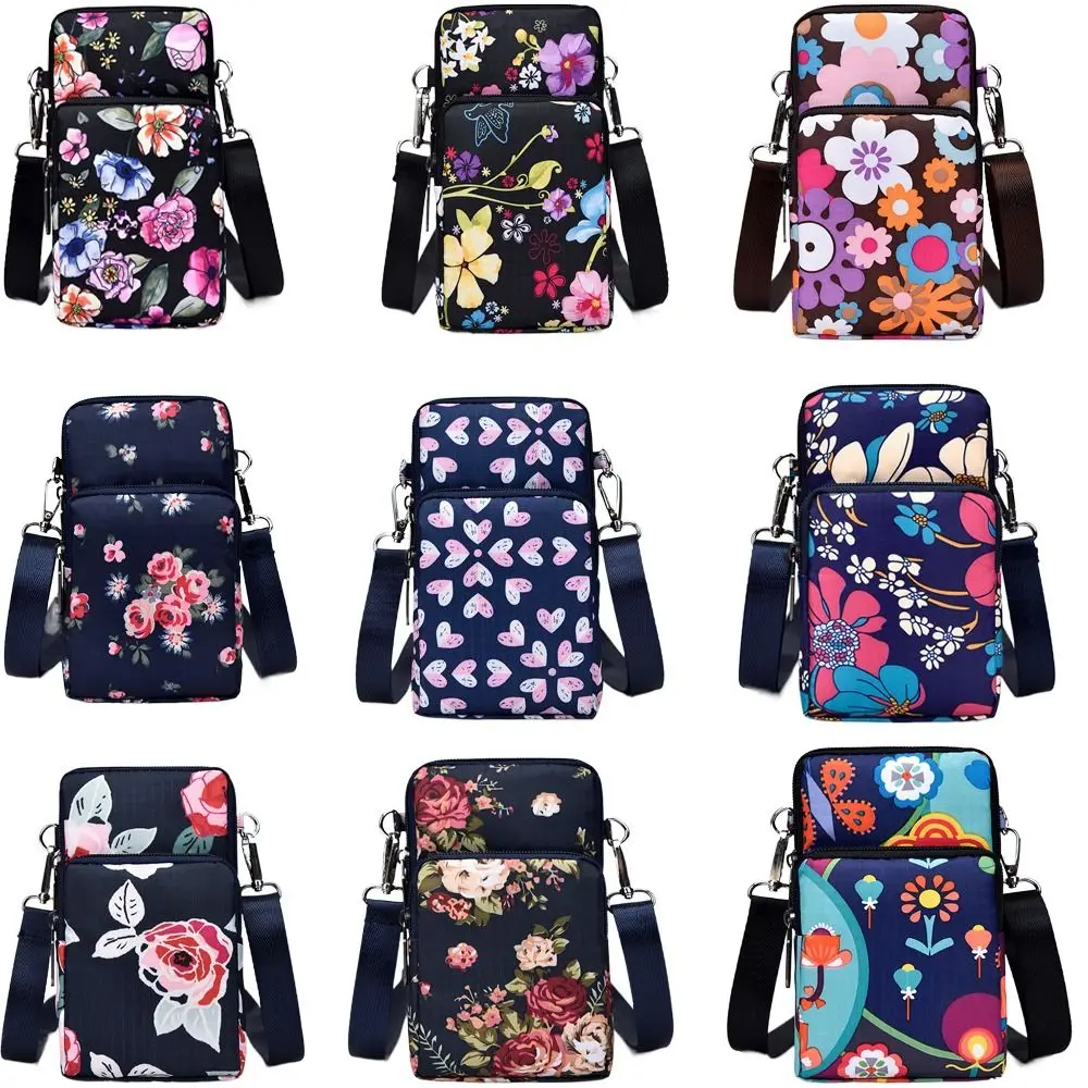 Forearm Bag Coin Purse Mobile Phone Bag Oxford Leisure Shoulder Bag Movement Dancing Mini Crossbody Bag Female Lady Girl