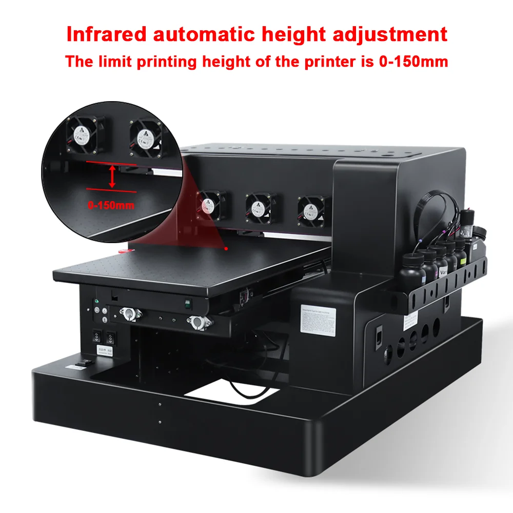 UV DTF Printer A3 XP600 UV DTF Stickers Printer UV Flatbed Printer A4 with Bottle Rotary for Bottles Pens Acrylic UV DTF Printer