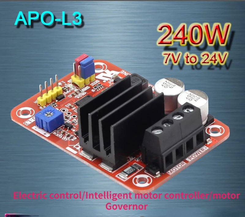 APO-L3 three-function DC brushed motor PWM controller ESC 240W7V24V