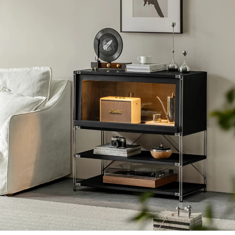 

XL Locker Solid Wood Display Locker Modern Simple Storage Side Cabinet Shelf
