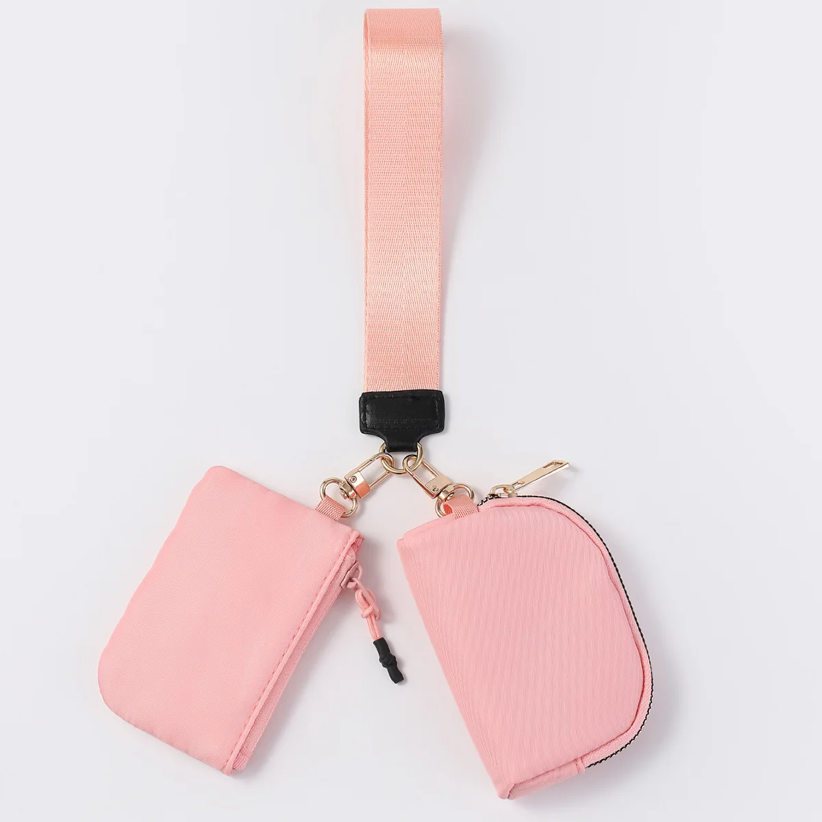 Mini sac de bracelet Portable inspiré LULU, pochette de rangement de clés étanche en Nylon bloc de couleur à la mode-porte-monnaie tendance