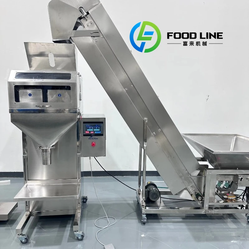 Customized High Accuracy Semi-Automatic Weighing Filling Machine for Granules Particles Nuts Coffee Beans in Pouch Packaging