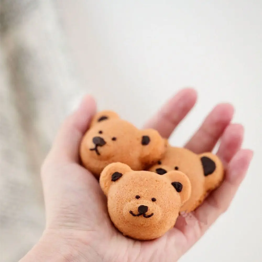 الكربون الصلب الدب قالب الخبز عموم 12 تجويف الكرتون الحيوان شكل الكعك قالب الكعك غير عصا سهلة إزالة القوالب #2