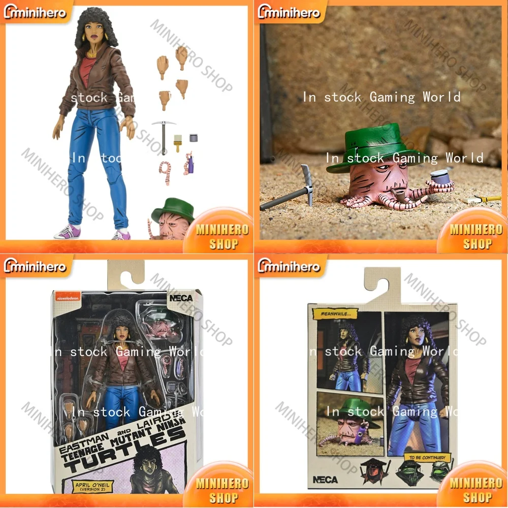 

New In Stock NECA Ninja Turtles Eastman & Lairds April O’Neil Version 2 Action Figure Toy Collectible Anime Statue Gift for