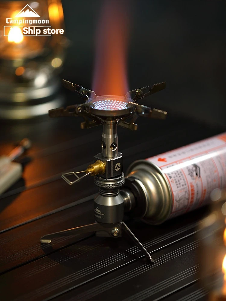CAMPINGMOON Outdoor high power portable gas stove XD-2NE windproof integrated stabilizing furnace