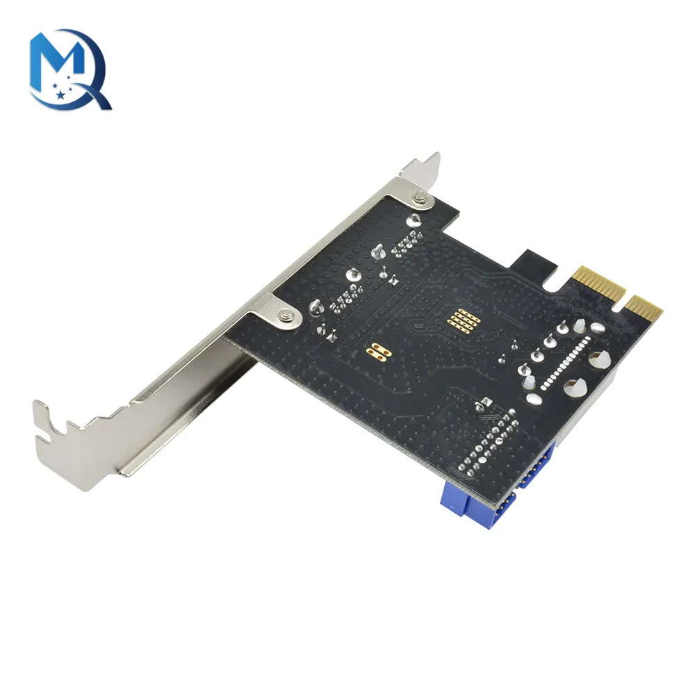 USB3 PCI express adapter PCI e to USB 3.0 20pin converter controller PCIe x1 USB 3 0 2 ports adapter USB3.0 PCI-e expansion card