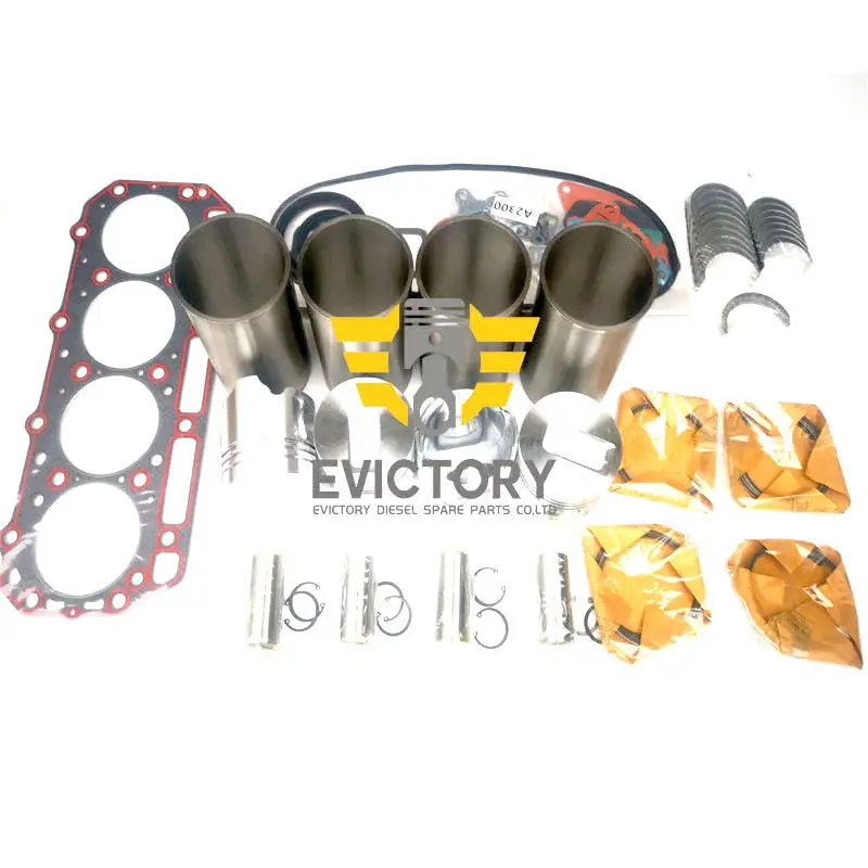 For Cummins 4B3.9 4T-390 rebuild kit piston liner gasket BR CASE 580K LOADER