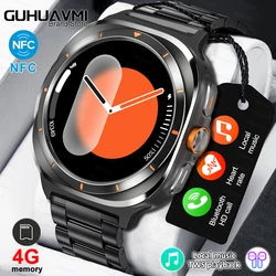 Neue Smartwatch Herren 4g Speicher lokale Musik-Player-Serie 7 amoled Bildschirm Bluetooth-Anruf Sport NFC Smartwatch für Mann Android iOS