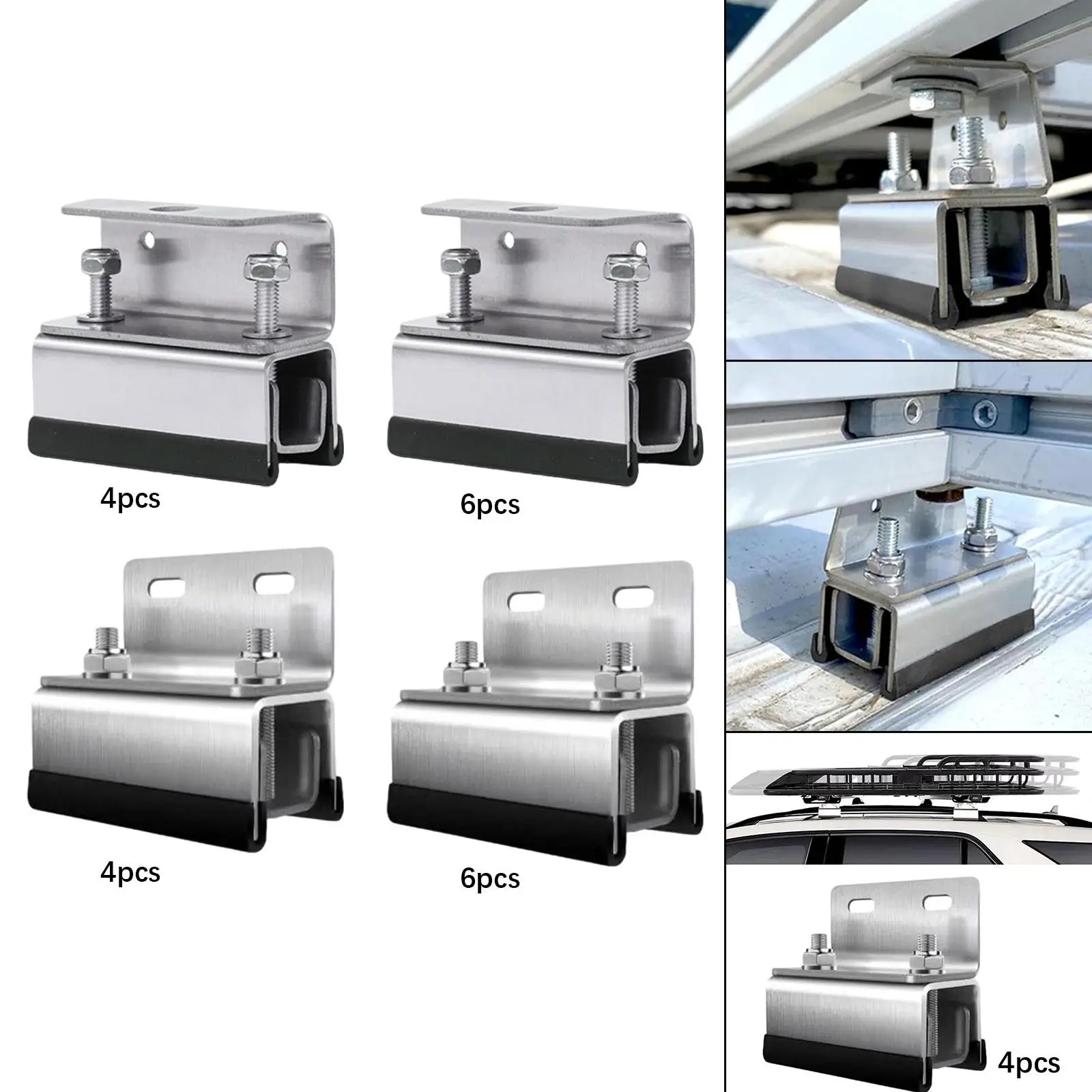 

Roof Rack Mount Kit Van Roof Rack Brackets Replacement Automotive Accessories Premium Spare Part Heavy Duty Stainless Steel